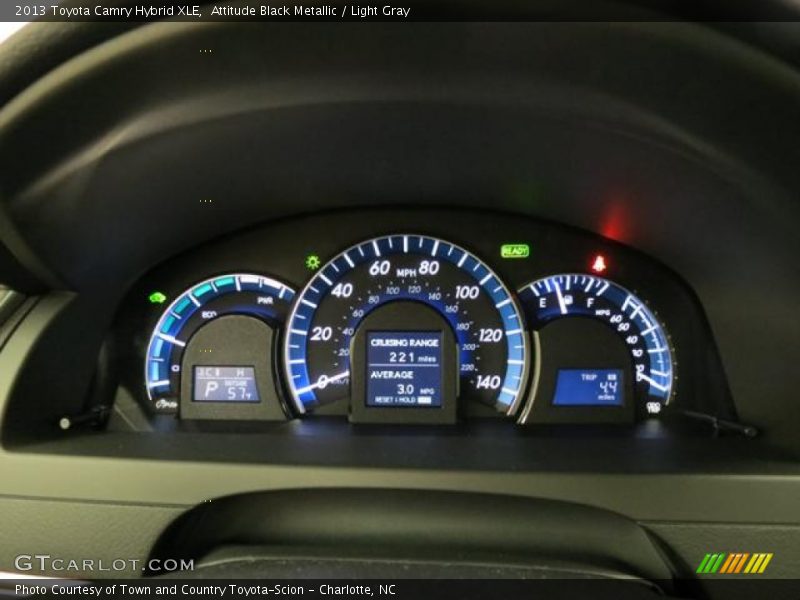 Attitude Black Metallic / Light Gray 2013 Toyota Camry Hybrid XLE