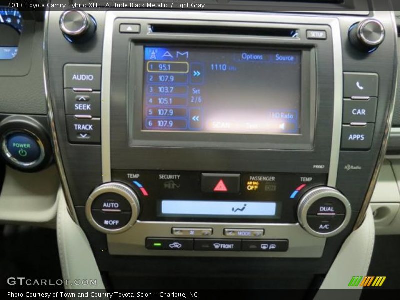 Attitude Black Metallic / Light Gray 2013 Toyota Camry Hybrid XLE