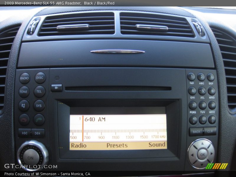 Audio System of 2009 SLK 55 AMG Roadster