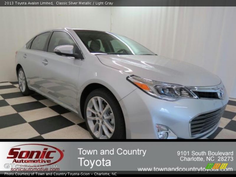 Classic Silver Metallic / Light Gray 2013 Toyota Avalon Limited