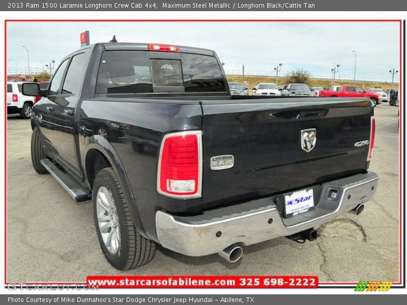 Maximum Steel Metallic / Longhorn Black/Cattle Tan 2013 Ram 1500 Laramie Longhorn Crew Cab 4x4