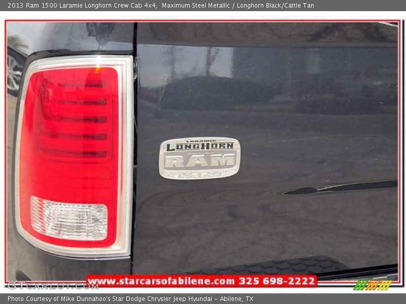 Maximum Steel Metallic / Longhorn Black/Cattle Tan 2013 Ram 1500 Laramie Longhorn Crew Cab 4x4
