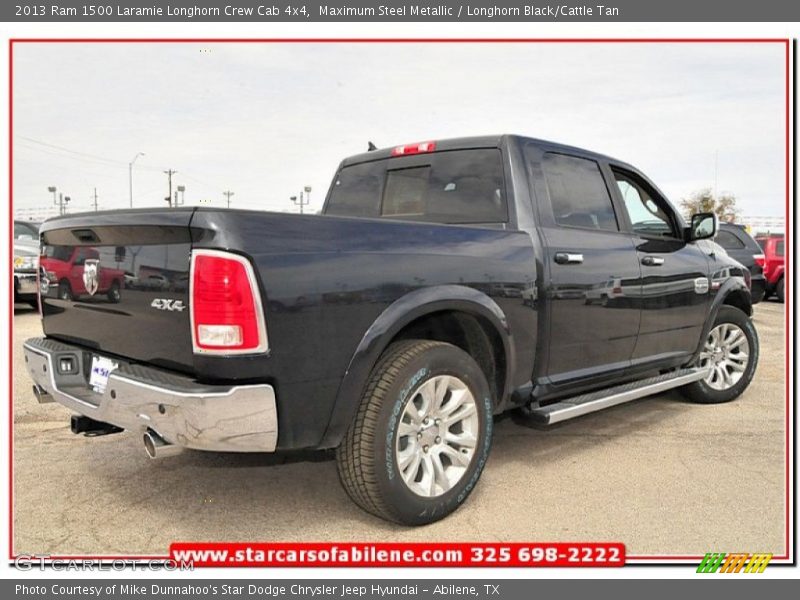 Maximum Steel Metallic / Longhorn Black/Cattle Tan 2013 Ram 1500 Laramie Longhorn Crew Cab 4x4