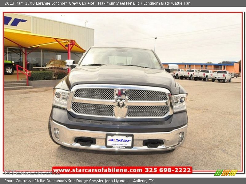 Maximum Steel Metallic / Longhorn Black/Cattle Tan 2013 Ram 1500 Laramie Longhorn Crew Cab 4x4