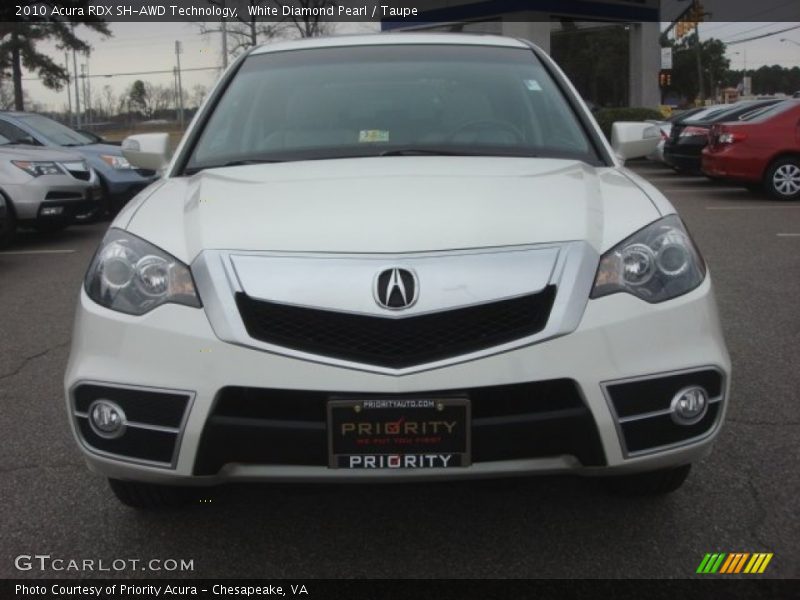 White Diamond Pearl / Taupe 2010 Acura RDX SH-AWD Technology