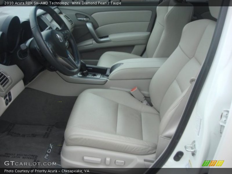 White Diamond Pearl / Taupe 2010 Acura RDX SH-AWD Technology