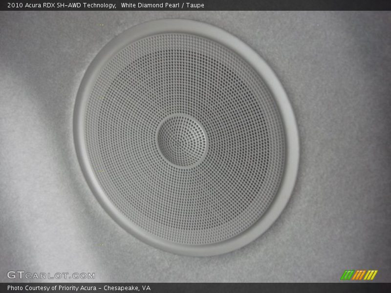 White Diamond Pearl / Taupe 2010 Acura RDX SH-AWD Technology