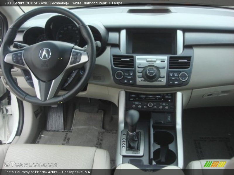 White Diamond Pearl / Taupe 2010 Acura RDX SH-AWD Technology