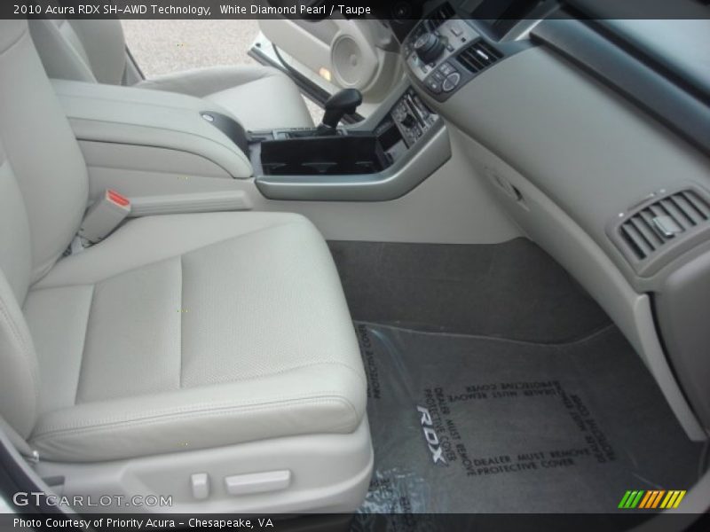 White Diamond Pearl / Taupe 2010 Acura RDX SH-AWD Technology