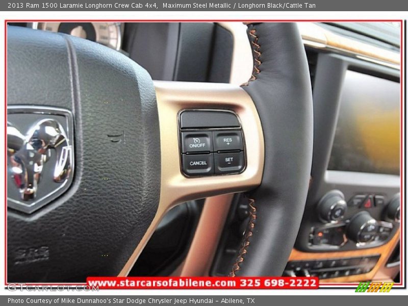 Maximum Steel Metallic / Longhorn Black/Cattle Tan 2013 Ram 1500 Laramie Longhorn Crew Cab 4x4