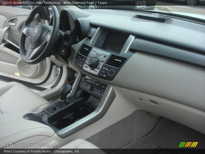 White Diamond Pearl / Taupe 2010 Acura RDX SH-AWD Technology