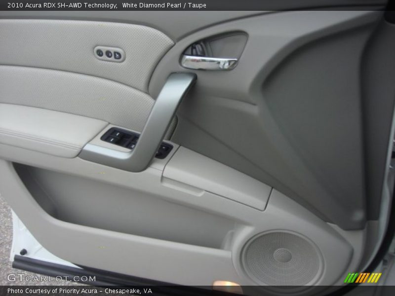 White Diamond Pearl / Taupe 2010 Acura RDX SH-AWD Technology
