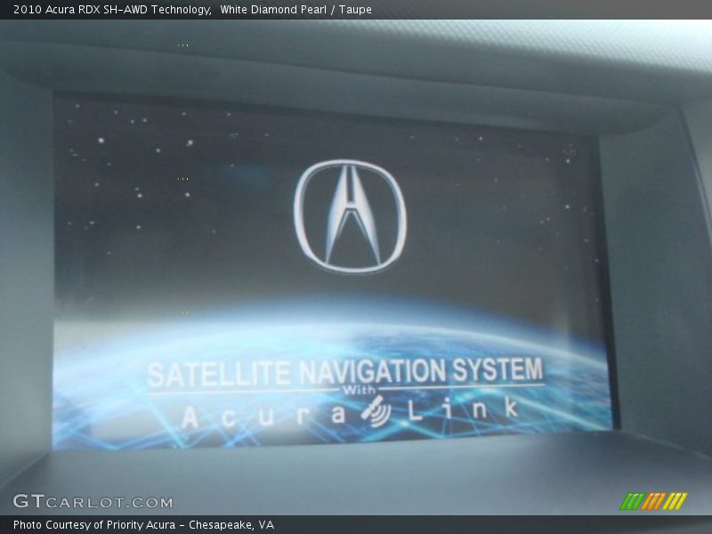 White Diamond Pearl / Taupe 2010 Acura RDX SH-AWD Technology