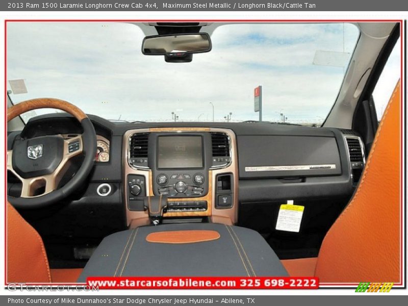 Maximum Steel Metallic / Longhorn Black/Cattle Tan 2013 Ram 1500 Laramie Longhorn Crew Cab 4x4