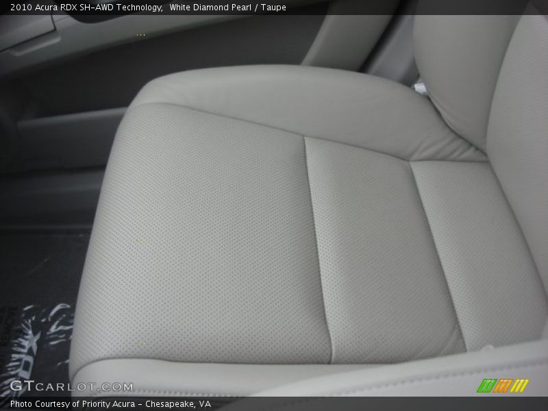 White Diamond Pearl / Taupe 2010 Acura RDX SH-AWD Technology