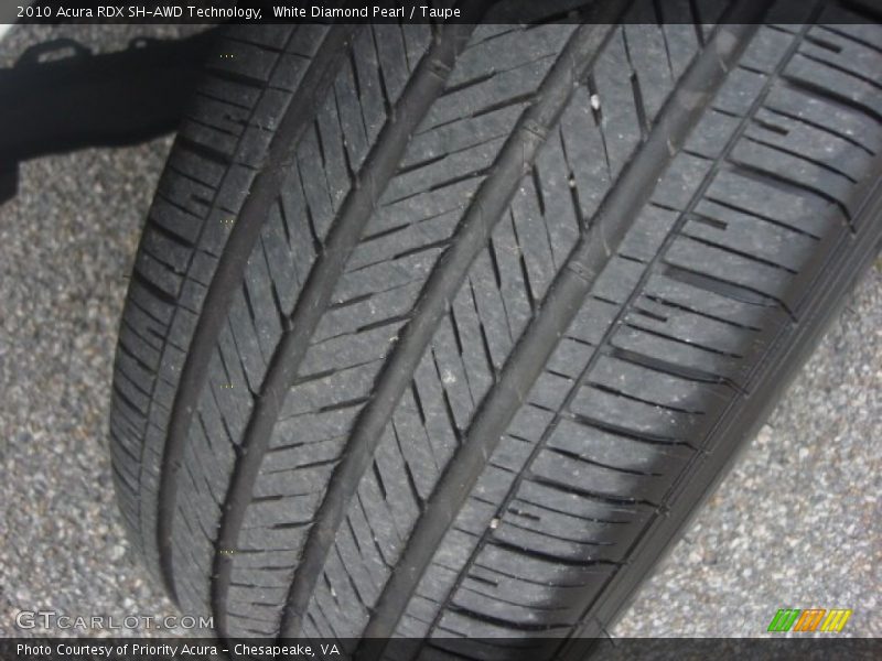 White Diamond Pearl / Taupe 2010 Acura RDX SH-AWD Technology