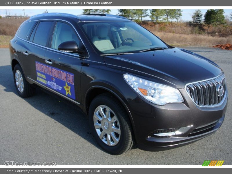 Iridium Metallic / Titanium Leather 2013 Buick Enclave Leather