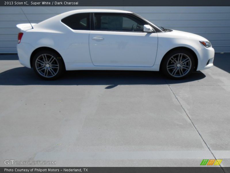 Super White / Dark Charcoal 2013 Scion tC