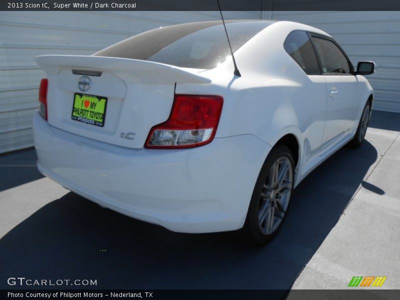 Super White / Dark Charcoal 2013 Scion tC