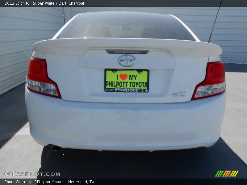 Super White / Dark Charcoal 2013 Scion tC