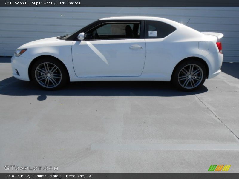 Super White / Dark Charcoal 2013 Scion tC