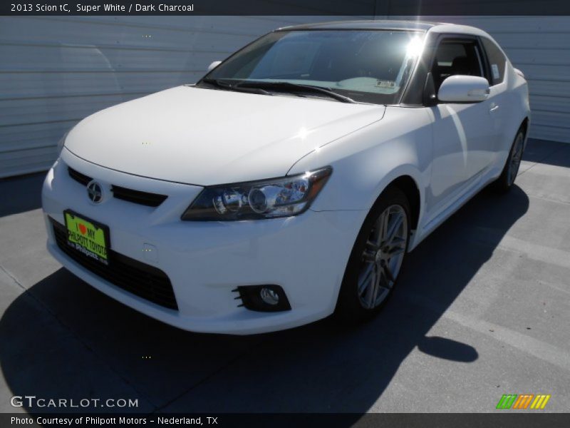 Super White / Dark Charcoal 2013 Scion tC