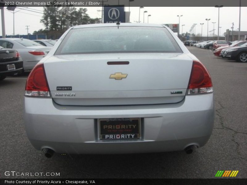 Silver Ice Metallic / Ebony 2012 Chevrolet Impala LS