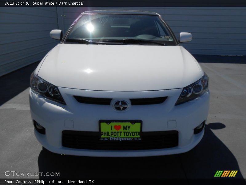 Super White / Dark Charcoal 2013 Scion tC