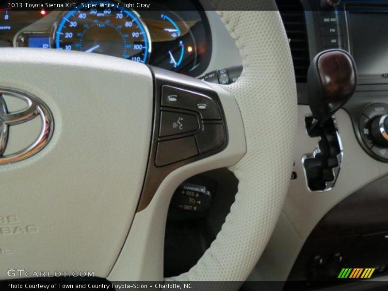 Super White / Light Gray 2013 Toyota Sienna XLE