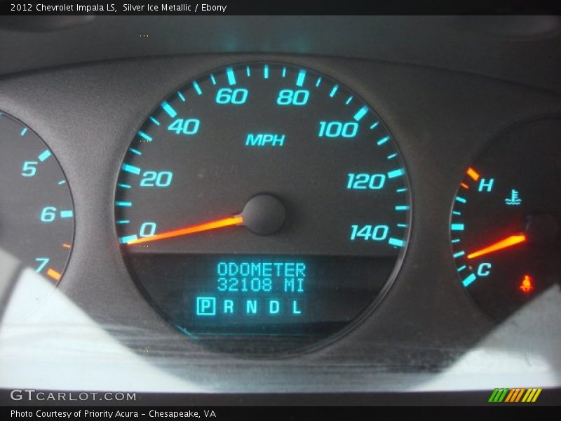 Silver Ice Metallic / Ebony 2012 Chevrolet Impala LS