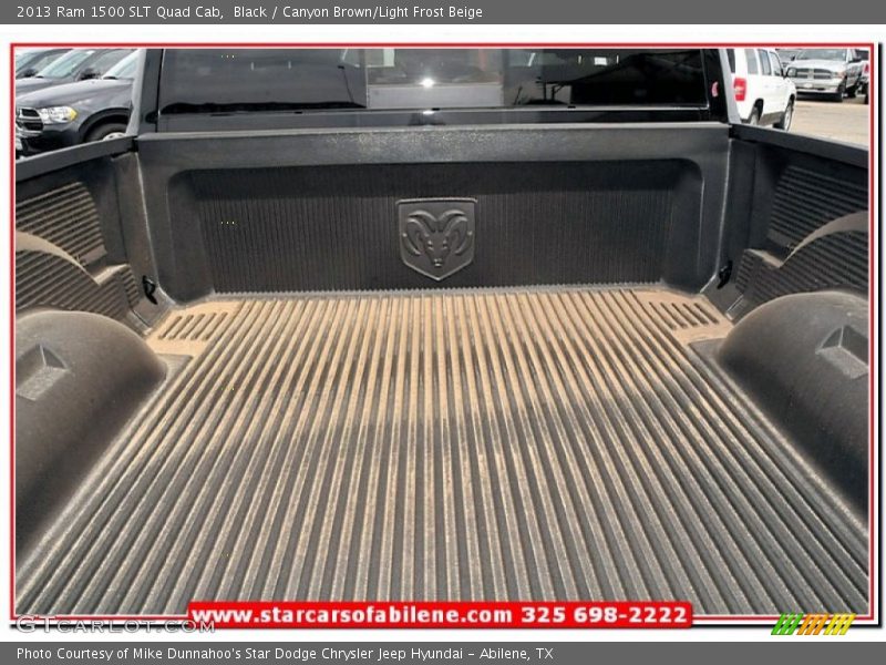 Black / Canyon Brown/Light Frost Beige 2013 Ram 1500 SLT Quad Cab