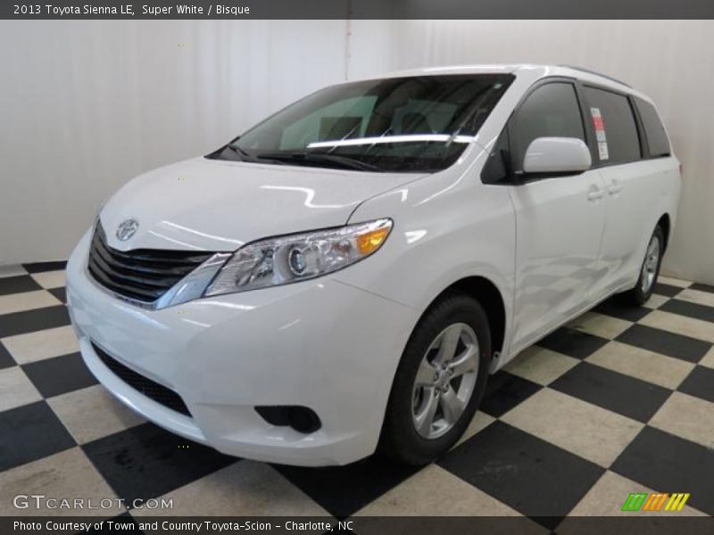 Super White / Bisque 2013 Toyota Sienna LE