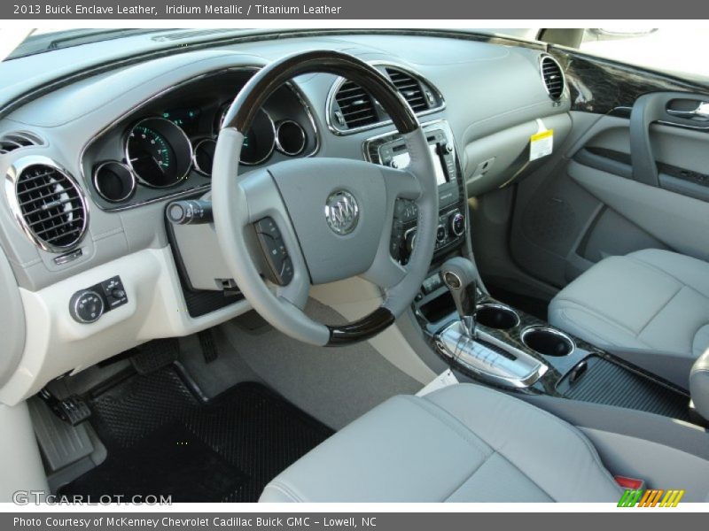 Iridium Metallic / Titanium Leather 2013 Buick Enclave Leather