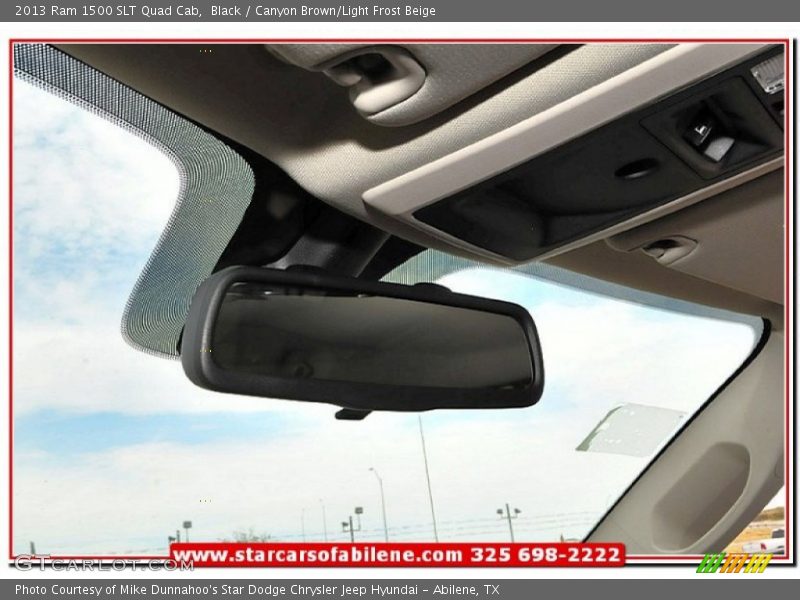 Black / Canyon Brown/Light Frost Beige 2013 Ram 1500 SLT Quad Cab