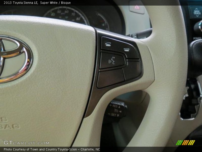 Super White / Bisque 2013 Toyota Sienna LE