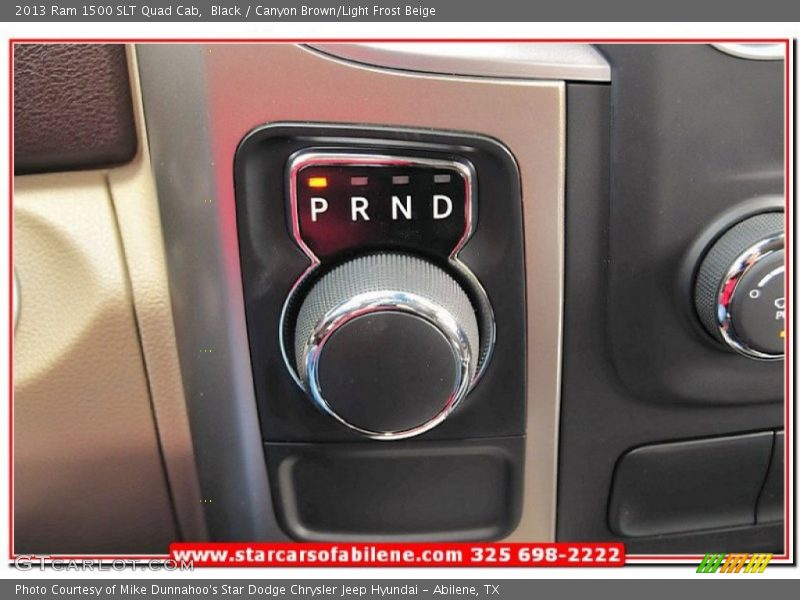 Black / Canyon Brown/Light Frost Beige 2013 Ram 1500 SLT Quad Cab