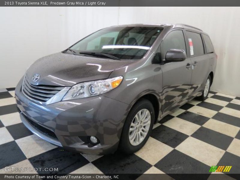 Predawn Gray Mica / Light Gray 2013 Toyota Sienna XLE