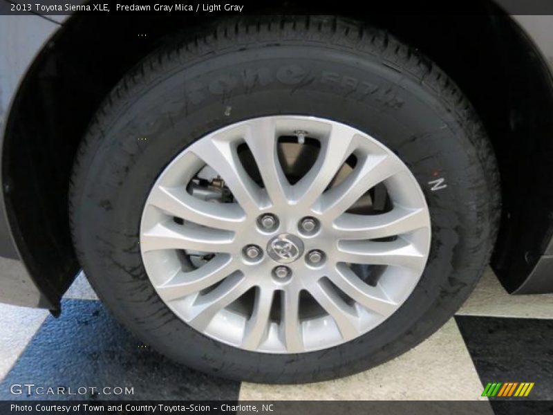 Predawn Gray Mica / Light Gray 2013 Toyota Sienna XLE
