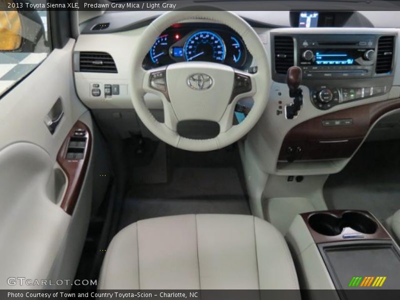 Predawn Gray Mica / Light Gray 2013 Toyota Sienna XLE