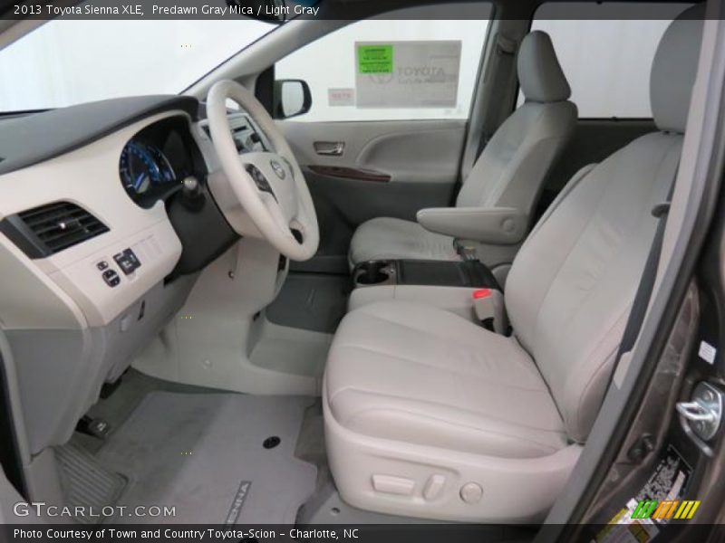 Predawn Gray Mica / Light Gray 2013 Toyota Sienna XLE
