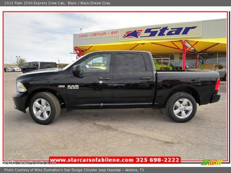 Black / Black/Diesel Gray 2013 Ram 1500 Express Crew Cab