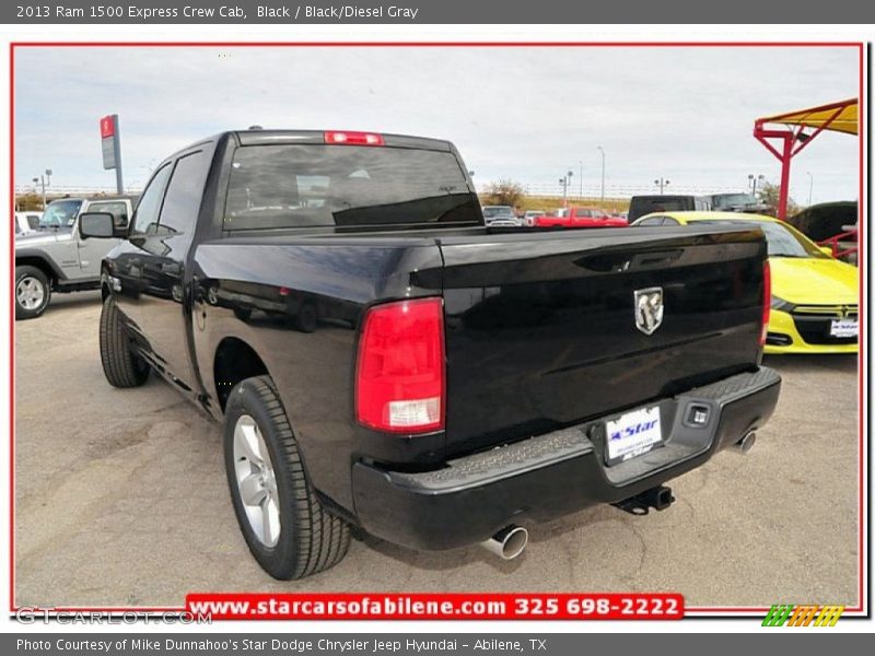 Black / Black/Diesel Gray 2013 Ram 1500 Express Crew Cab