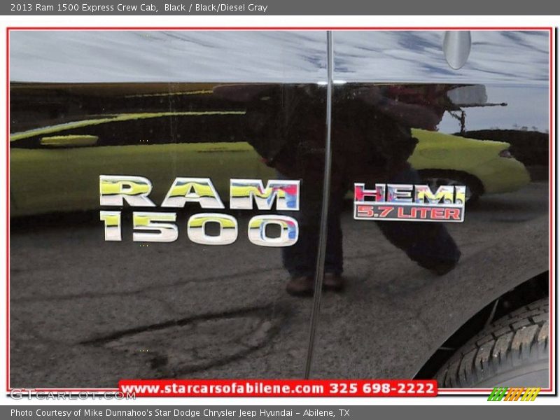 Black / Black/Diesel Gray 2013 Ram 1500 Express Crew Cab