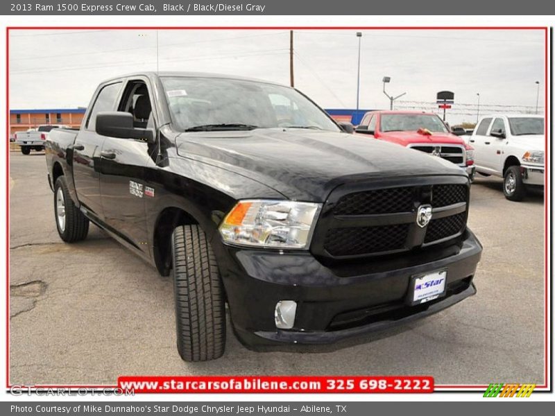 Black / Black/Diesel Gray 2013 Ram 1500 Express Crew Cab