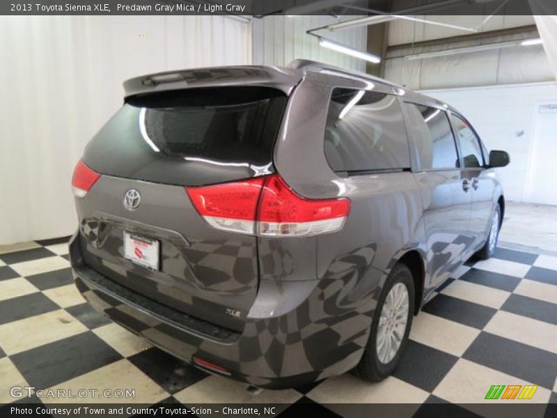 Predawn Gray Mica / Light Gray 2013 Toyota Sienna XLE