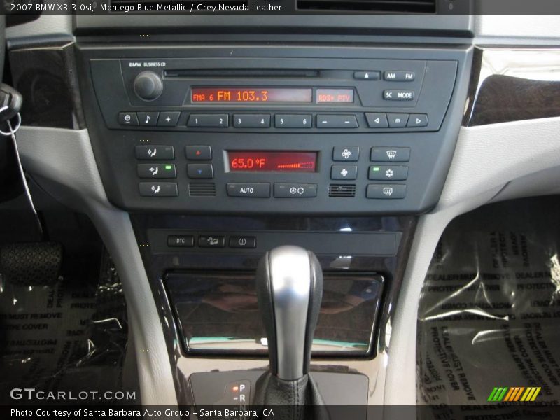 Montego Blue Metallic / Grey Nevada Leather 2007 BMW X3 3.0si