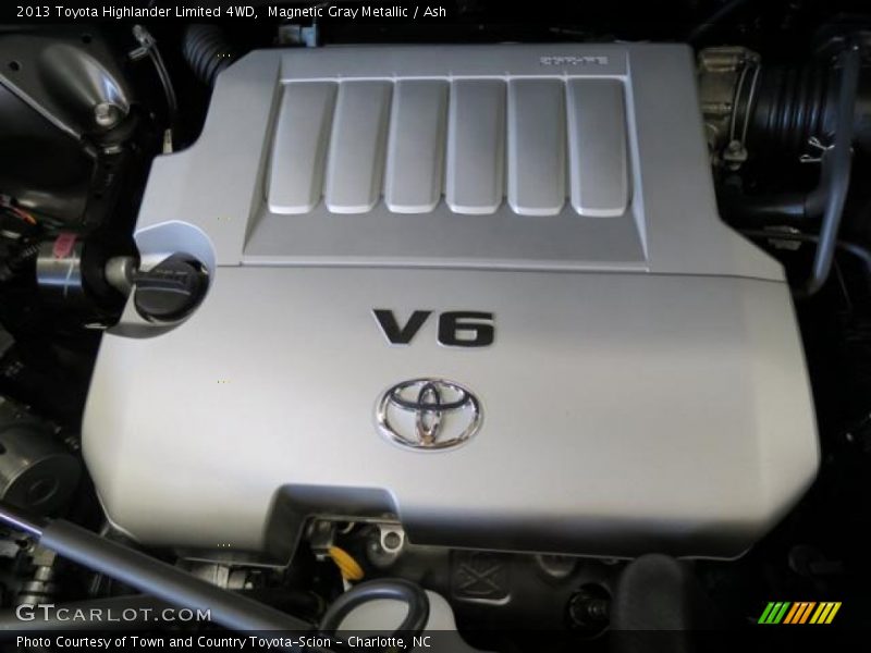 Magnetic Gray Metallic / Ash 2013 Toyota Highlander Limited 4WD