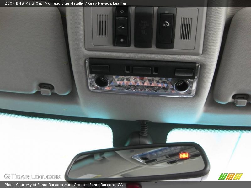 Montego Blue Metallic / Grey Nevada Leather 2007 BMW X3 3.0si