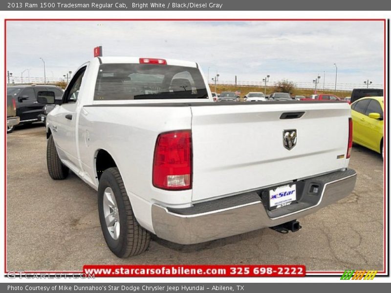 Bright White / Black/Diesel Gray 2013 Ram 1500 Tradesman Regular Cab