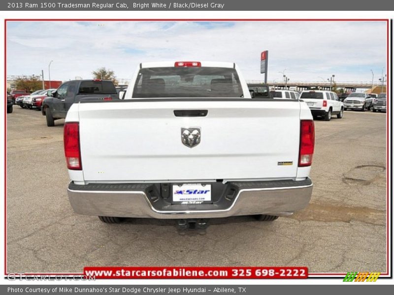 Bright White / Black/Diesel Gray 2013 Ram 1500 Tradesman Regular Cab